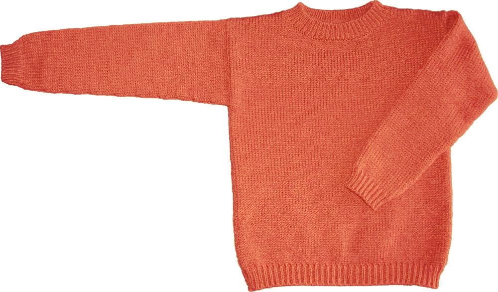 Les explications du pull droit enfant